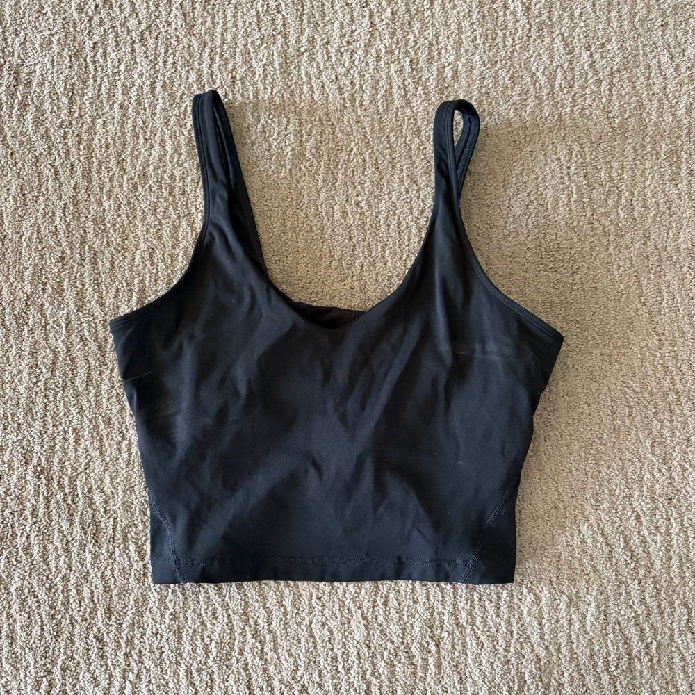 CRZ YOGA Black Tank Crop Top